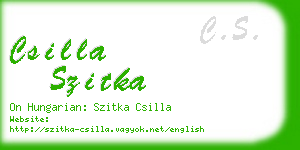 csilla szitka business card